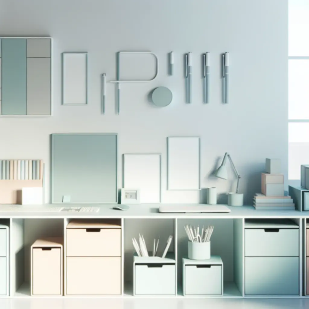 Minimalistyczny organizer biurkowy utrzymujący porządek w miejscu pracy