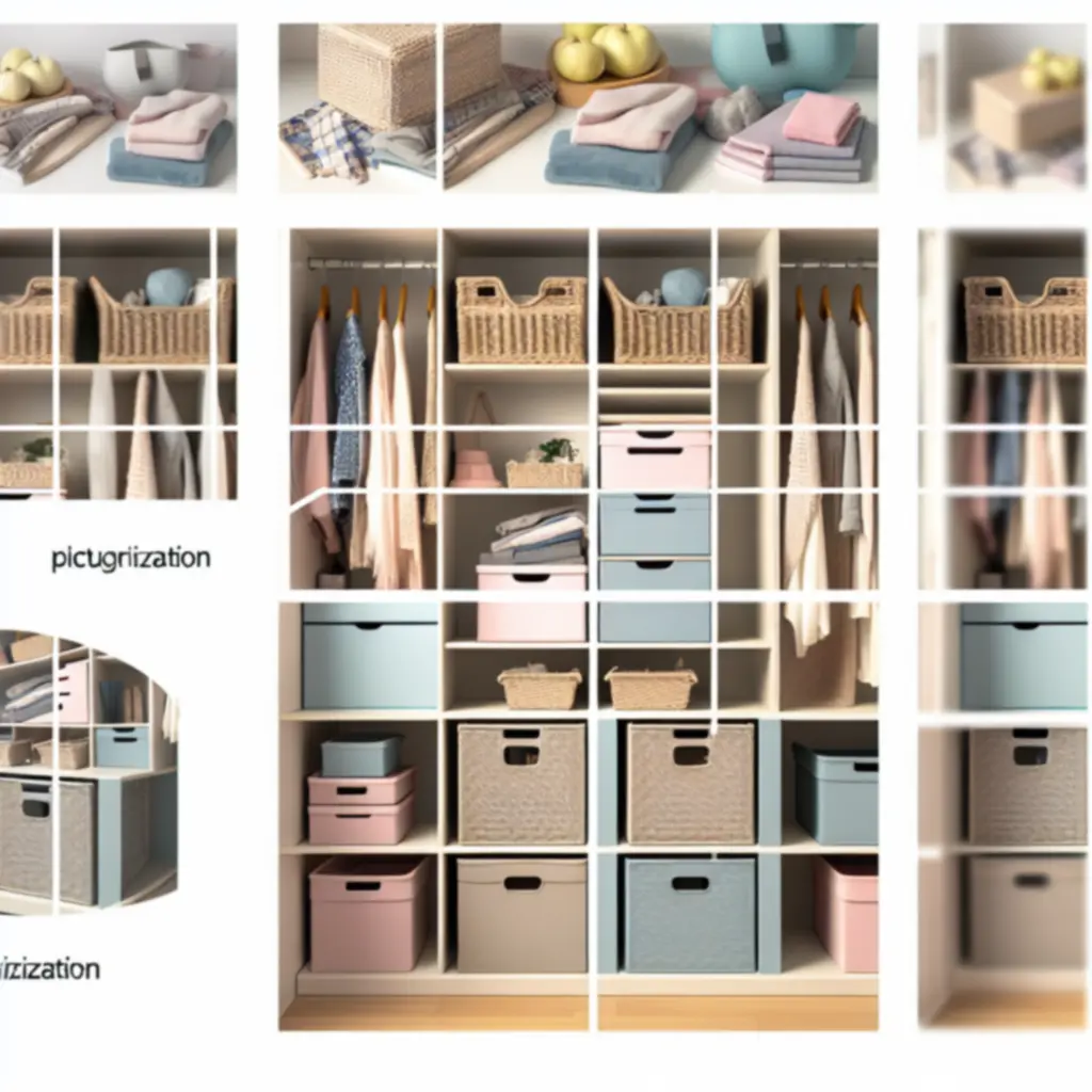 Półki modułowe i pojemniki do przechowywania w jasnym, minimalistycznym wnętrzu